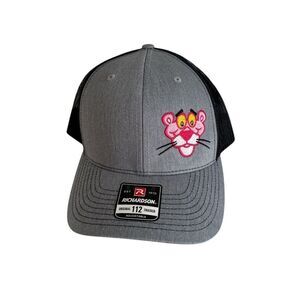 Richardson Women's Gray and pink Panther Trucker Hat NWOT